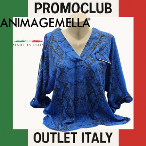 Блуза Anima Gemella ,100% полиестер, размер М ,Италия